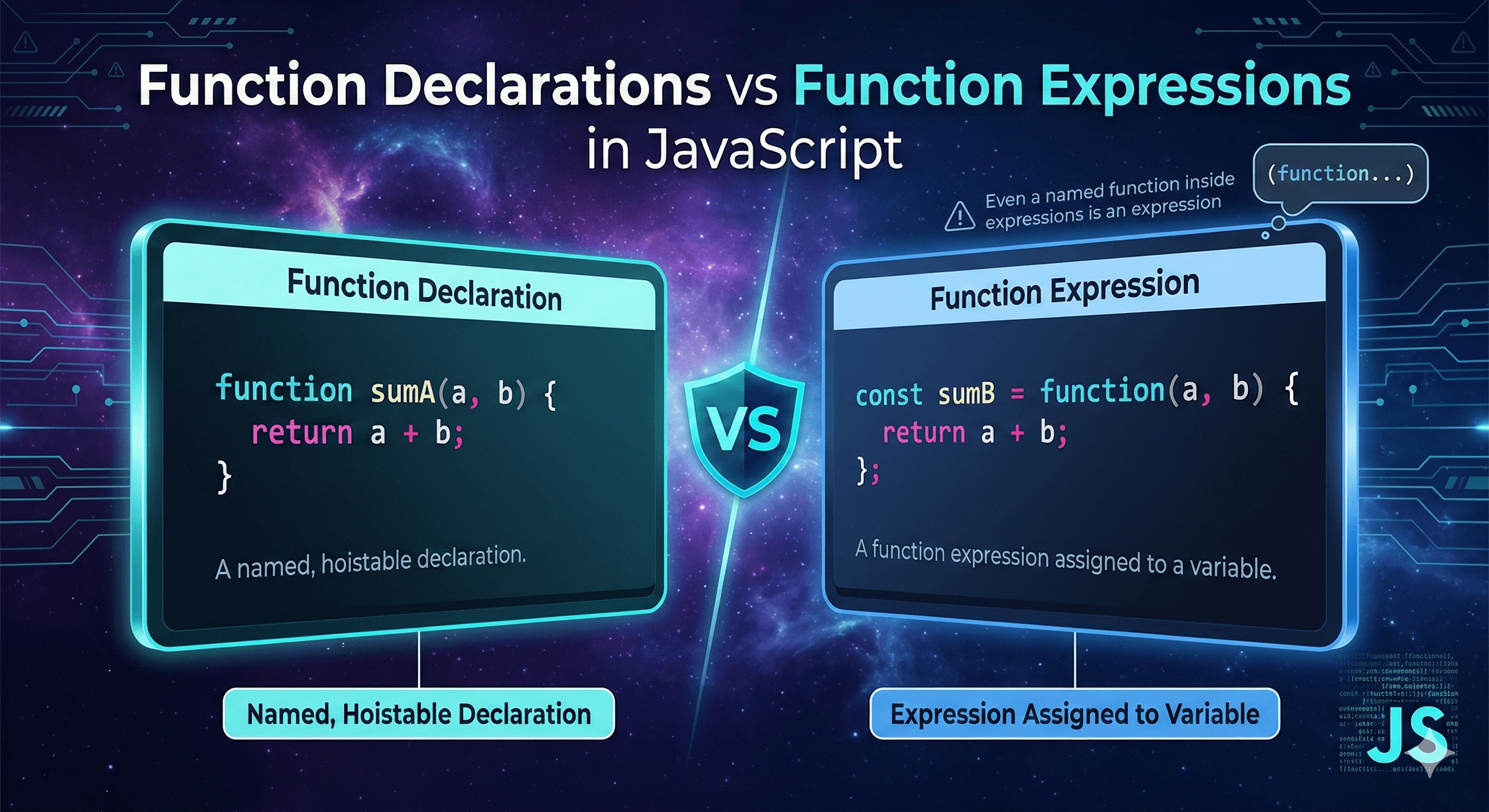 Function Declarations vs Function Expressions in JavaScript